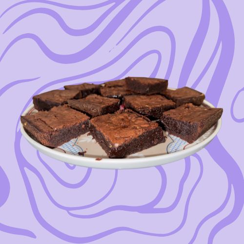 Fudgy Sourdough brownies