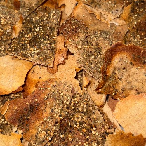 Sourdough Zaatar Crackers
